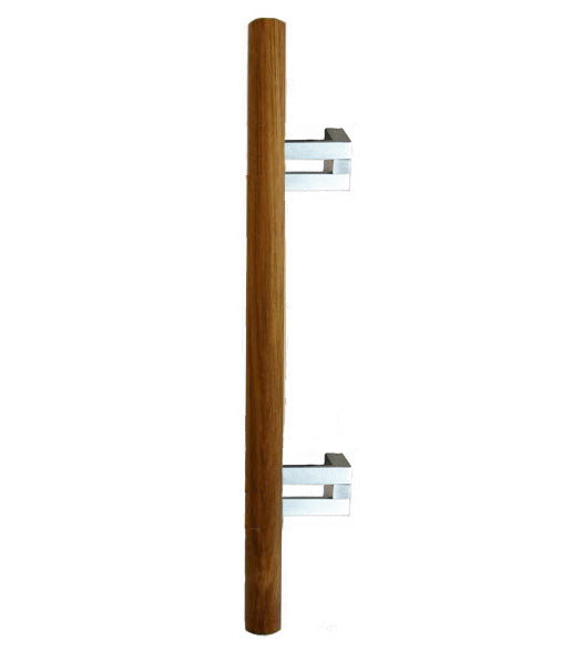 Doorware.com Teak Wood Offset Door Handle, First Impressions 3014W-Teak