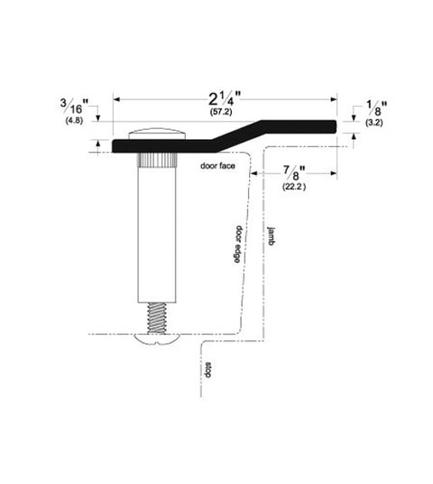Doorware.com 84 Inch Stainless Steel Offset Security Bar, Pemko 3572SS/84