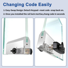 Keyless Herculite Glass Door Bottom Rail Lock, Easilok SK777