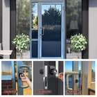 Mechanical Storefront Door Lock - Patented Twist-to-Lock Keyless with No key No code- Absolute Owner Control - Drill-Fr, Easilok SM1850