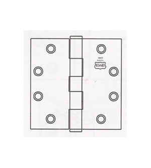 Doorware.com Bommer Industries 5" x 5" 5001-500 Brass Hinge
