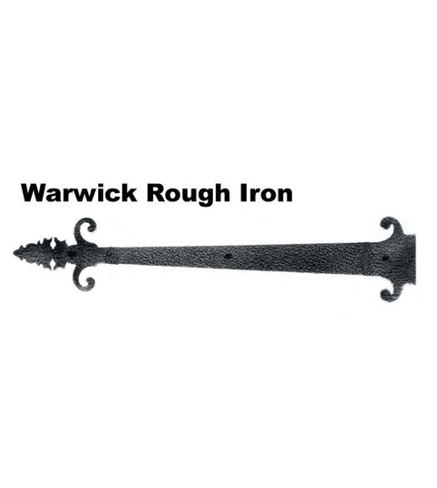 24 Inch Fancy Tip Warwick Iron Dummy Strap Hinge, Acorn WIEBP