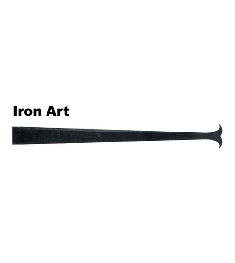 Doorware.com 30 Inch Whale Tail Tip Dummy Strap Hinge, Acorn IHVBP