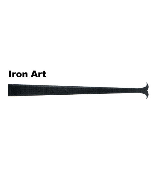 Doorware.com 30 Inch Whale Tail Tip Dummy Strap Hinge, Acorn IHVBP