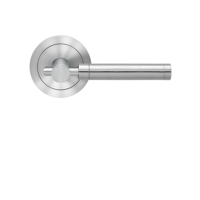 New York Lever with 3 Piece Round Rose, Karcher Design UER65