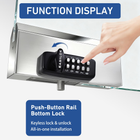 Keyless Herculite Glass Door Bottom Rail Lock, Easilok SK777