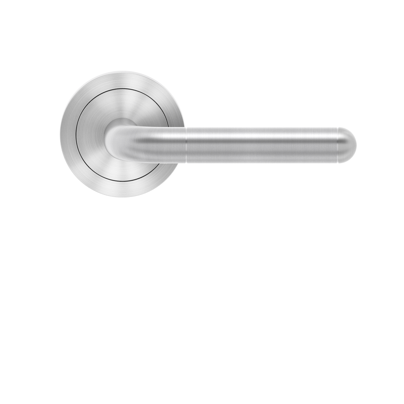 Lignano Steel Lever with 3 Piece Round Rose, Karcher Design UER35