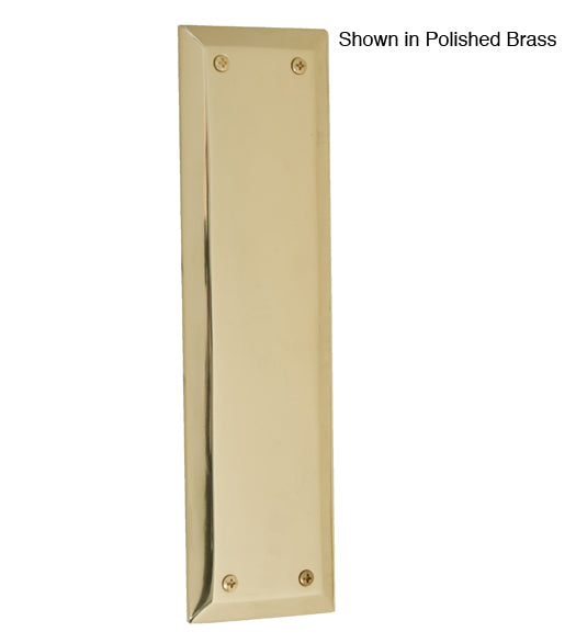 Quaker Style Solid Brass Push Plate, Brass Accents A07-P5400