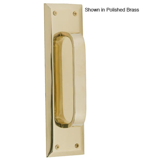 Quaker Style Solid Brass Pull And Plate, Brass Accents A07-P5401
