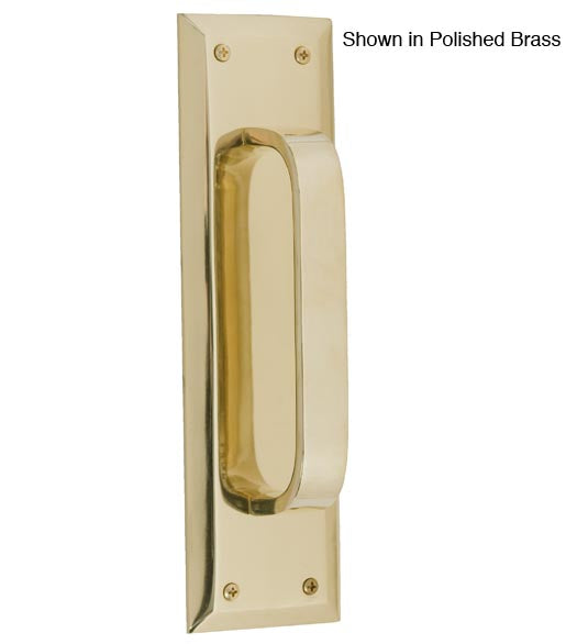 Quaker Style Solid Brass Pull And Plate, Brass Accents A07-P5401