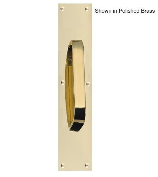 Solid Brass Door Pull Plates, Brass Accents