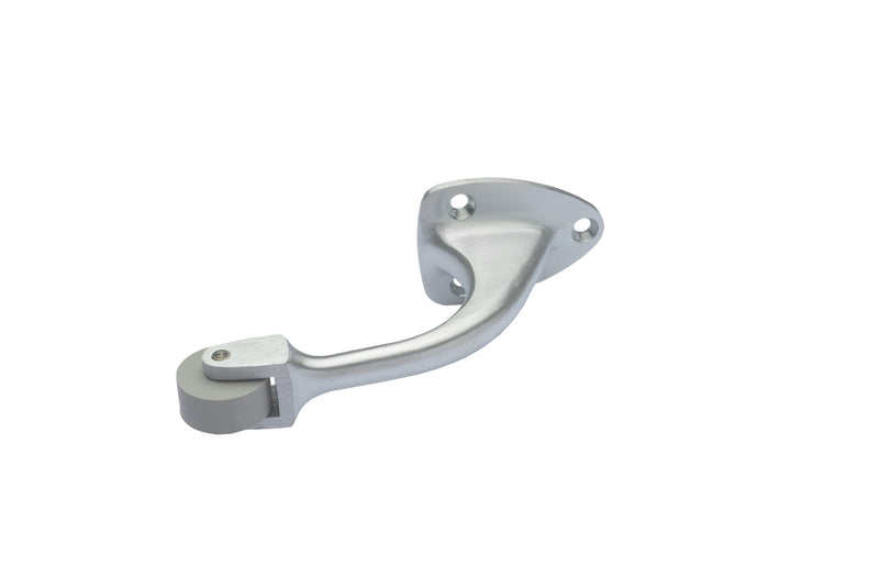 Curved Roller Stop with Rubber Bumper (Pack Quantity 10), Rockwood 455