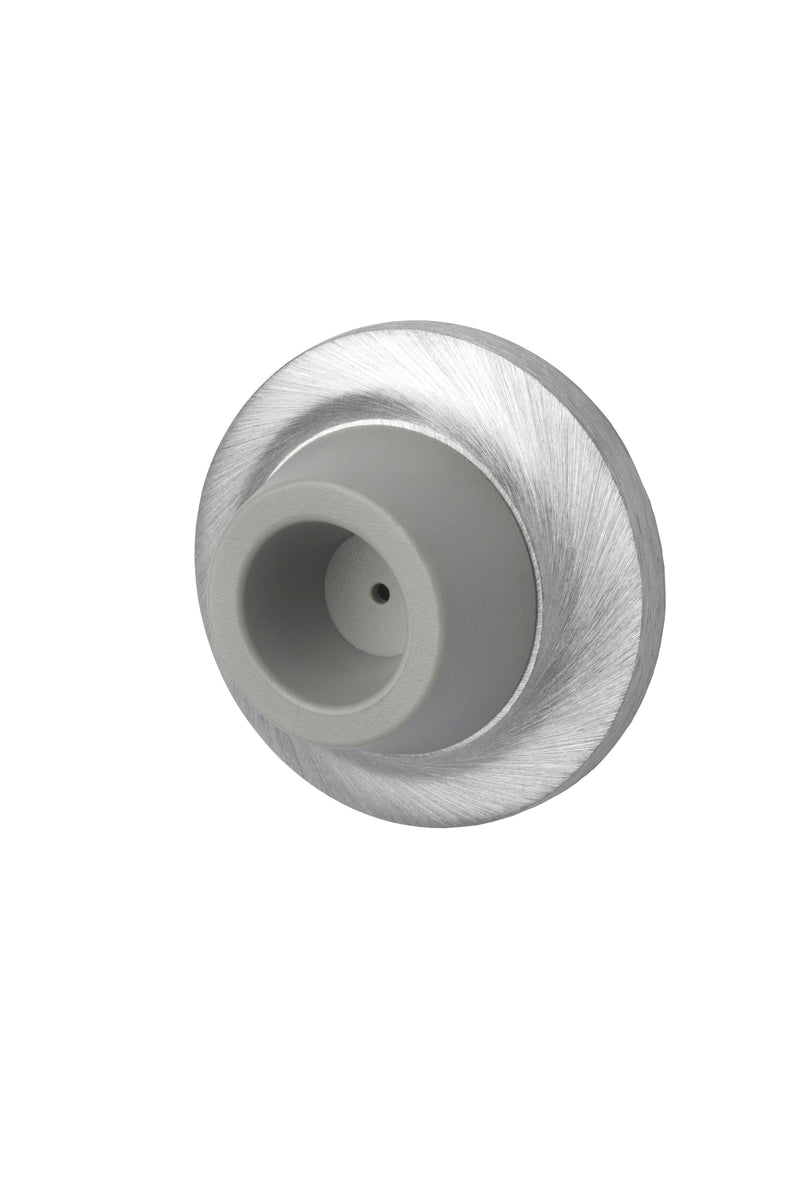 Solid Cast Wall Stop with Rubber Bumper (Pack Quantity 10), Rockwood 403, 404, 405