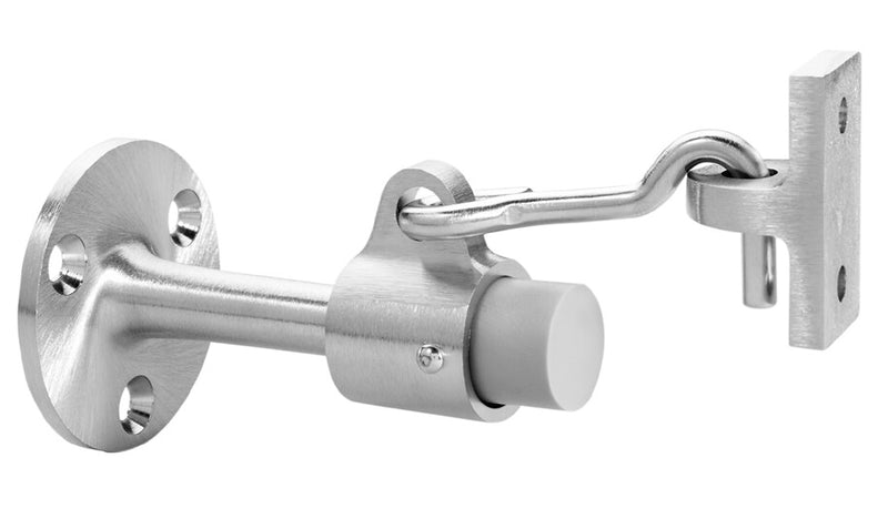 Wall Mounted Door Stop with Keeper, Rockwood 476, 477