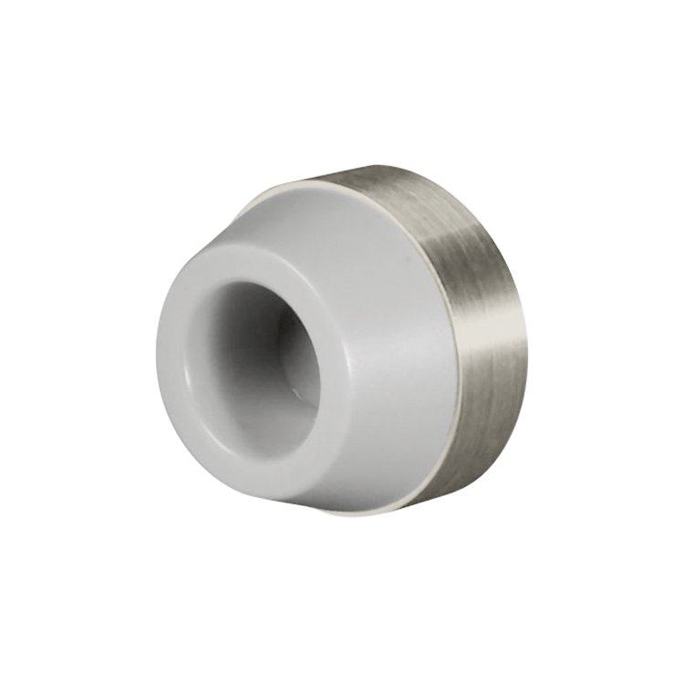 Wall Mounted Door Stop with Concave Bumper, Rockwood RM861