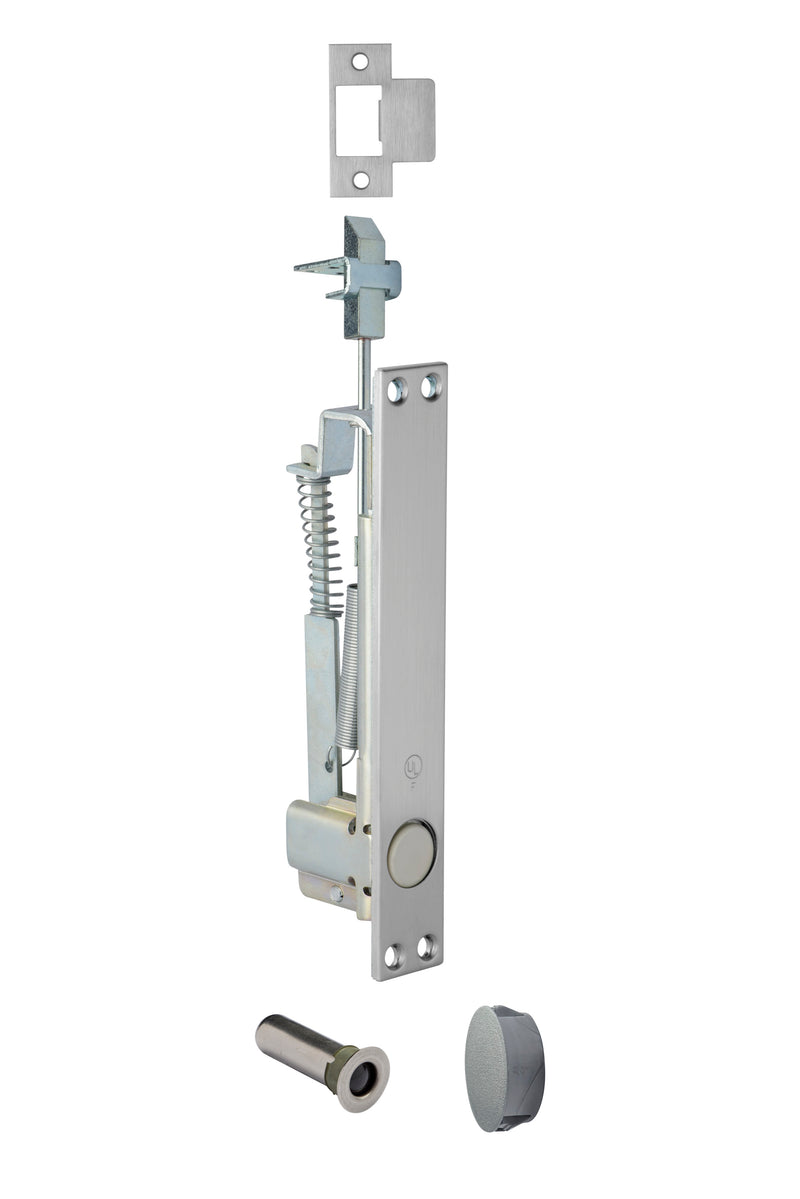 Self Latching Flush Bolt with Bottom Fire Bolt, Rockwood 2849