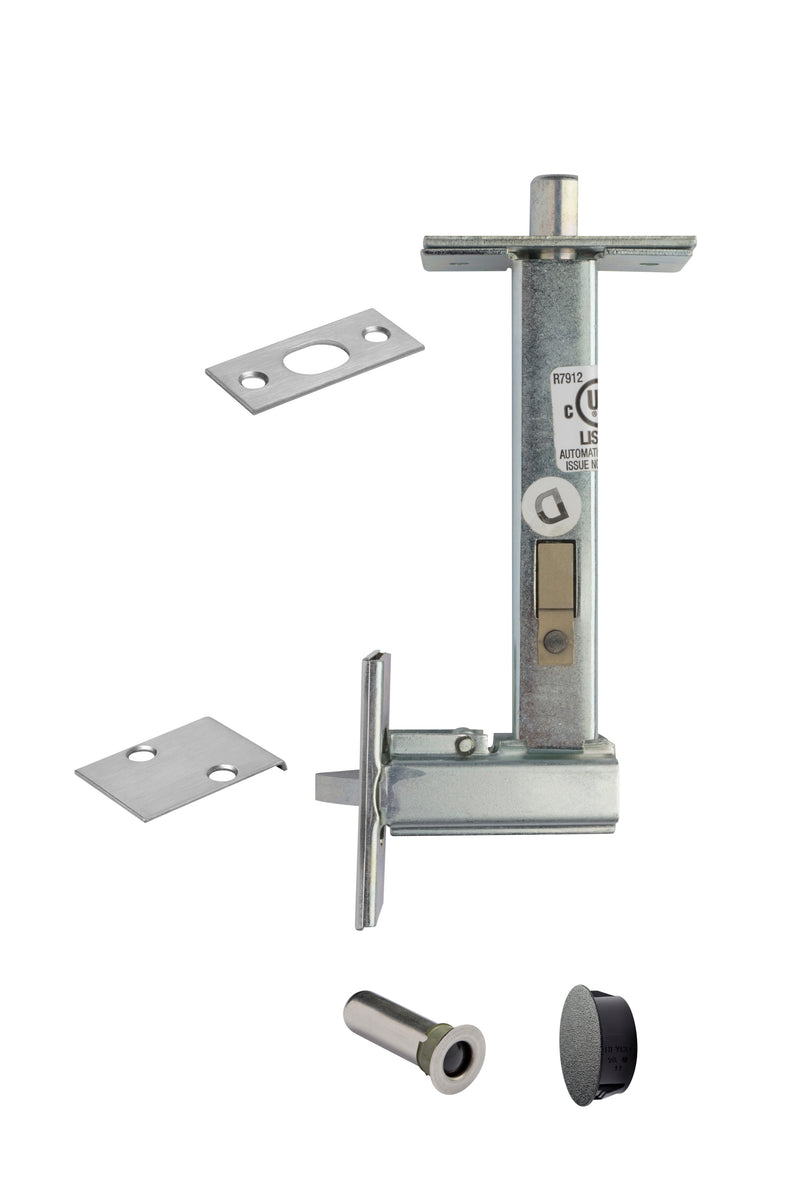 Automatic Flush Bolt with Bottom Fire Bolt for Fire Rated Wood Core & Composite Doors, Rockwood 2960