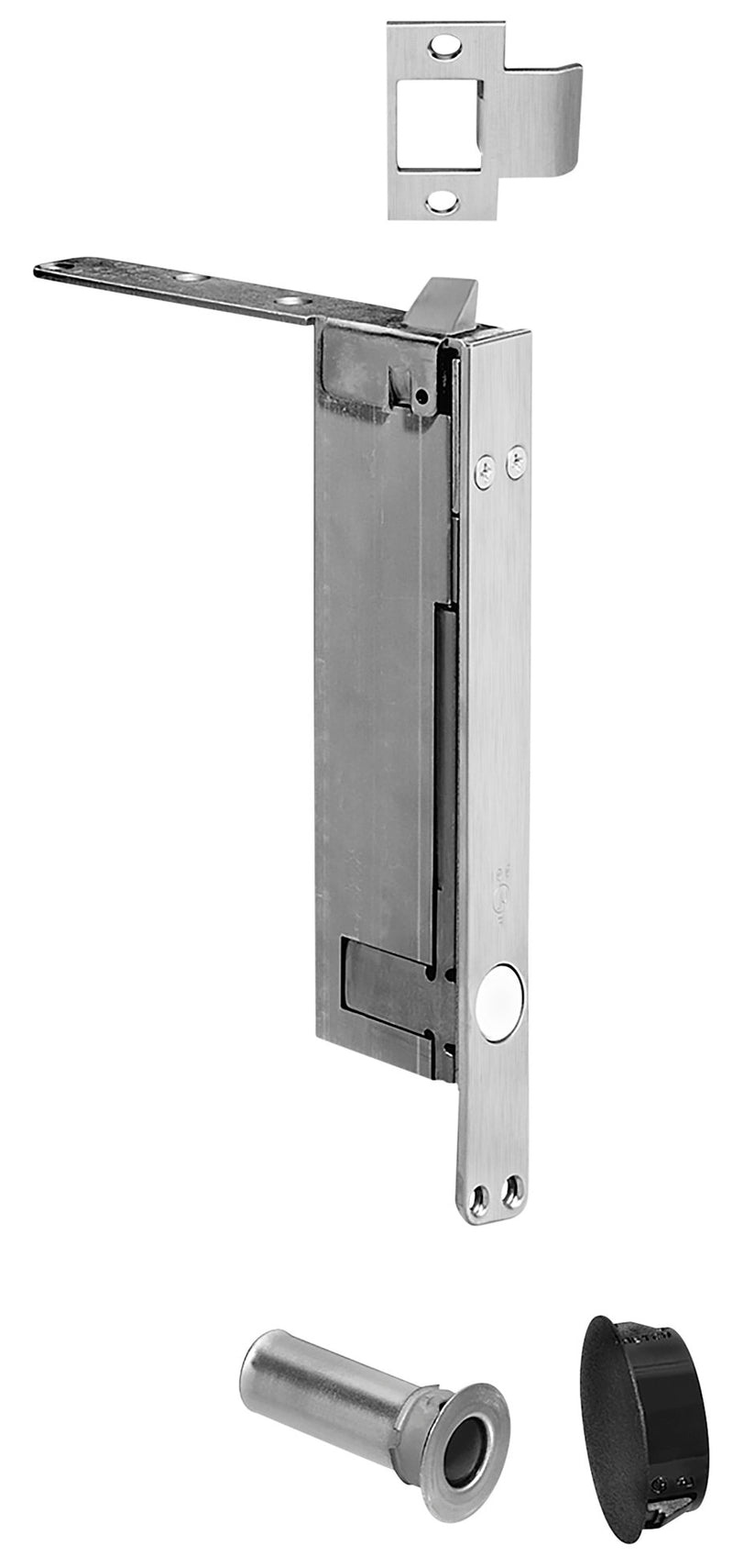 Self Latching Flush Bolt with Bottom Fire Bolt, Rockwood 2949
