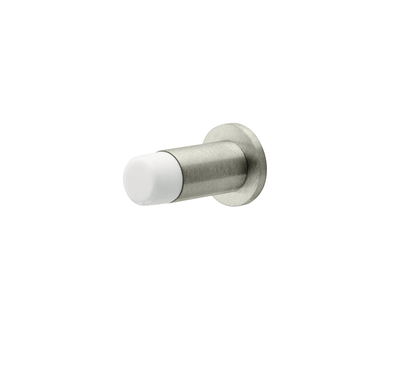 Small Base Board Mounted Door Stop with Base Plate, Rockwood RM875
