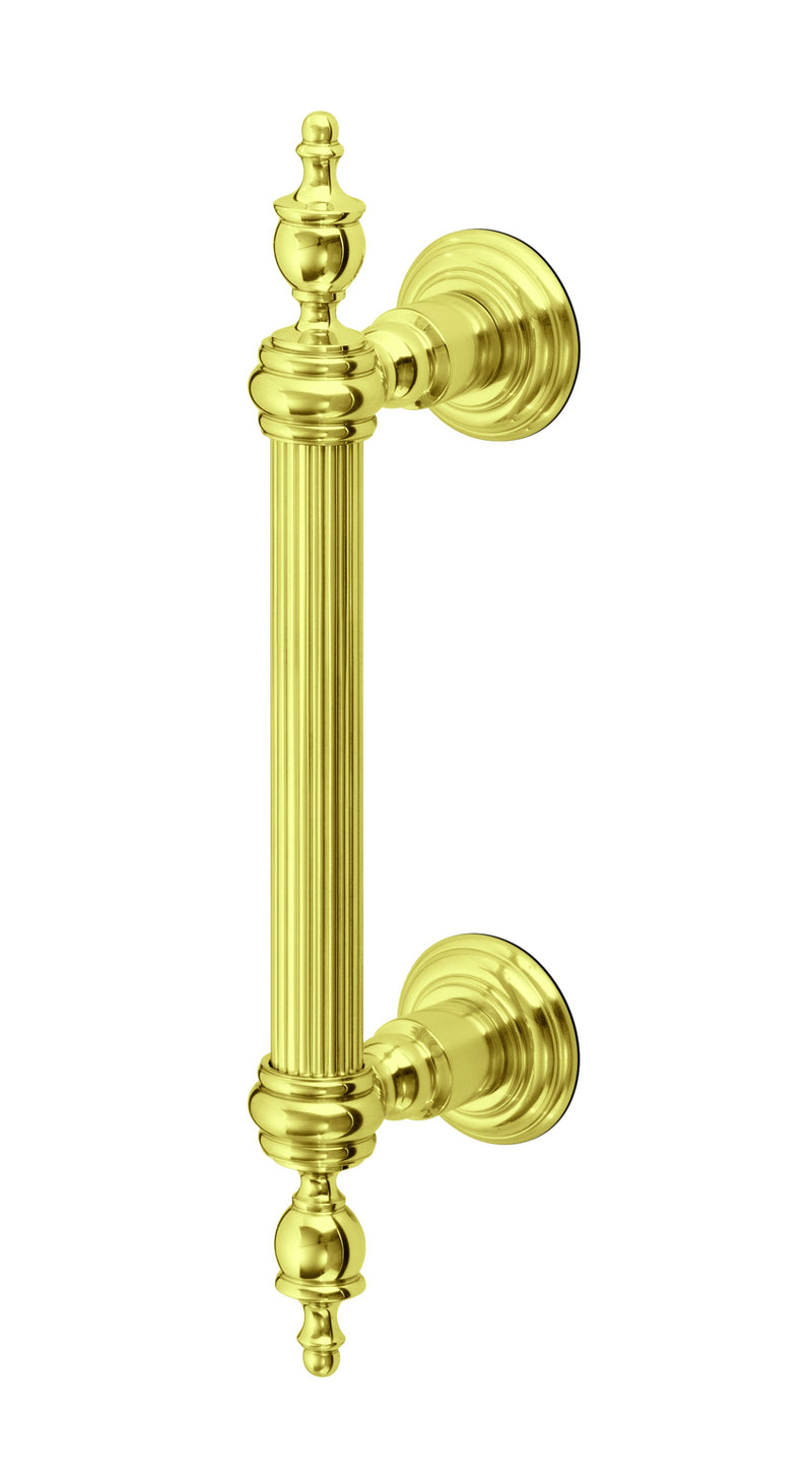 Classic Fluted Grip Door Pull with Base Plate, Rockwood RM5664