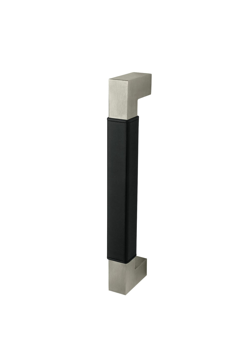 GeoMetek Upholstery Leather Straight Square Grip Door Pull with Square Ends, Rockwood RM6440