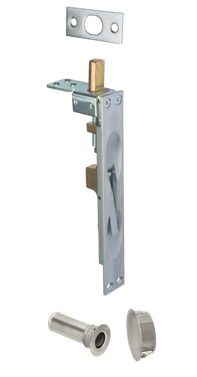 Lever Extension Flush Bolt with Bottom Fire Bolt, Rockwood 557 X 19BFB
