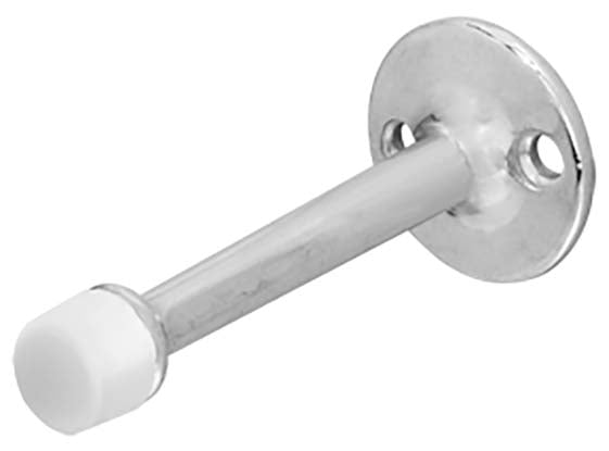 Aluminum Door Stop with rubber bumper (Pack Quantity 10), Rockwood 517