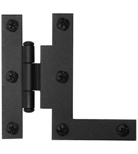 3 Inch Offset Smooth Iron H-L Cabinet Hinge, Acorn AH4BQ