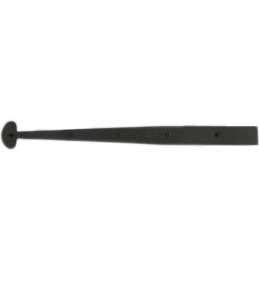 1-1/4 Inch Bean Tip Smooth Iron Dummy Strap Hinge, Acorn AIMBP