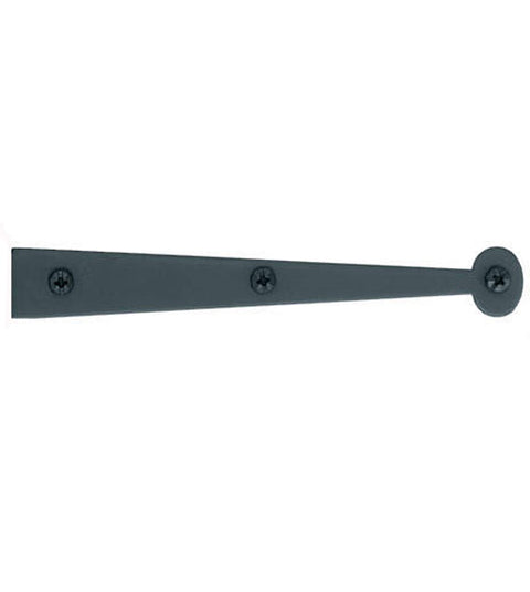 Smooth Iron Bean Tip Dummy Strap Cabinet Hinge, Acorn AIZBP