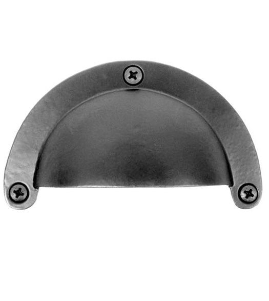 3-5/8 Inch Smooth Iron Cup Pull, Acorn APVBP