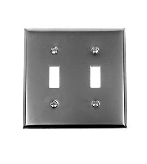 Two Switch Plate, Acorn AW2BP