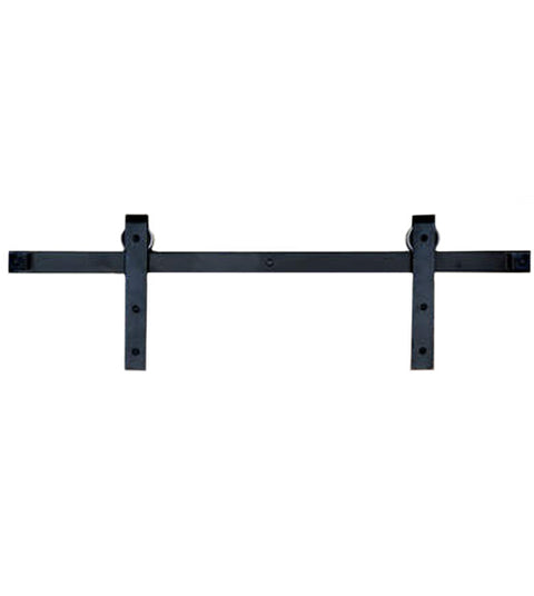 Square Mount Sliding Barn Door Kit with 6 Foot Track, Acorn BH1BI-6