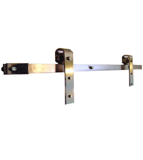 Stainless Steel Sliding Barn Door Kit with 6 Foot Track, Acorn BH1JI-6