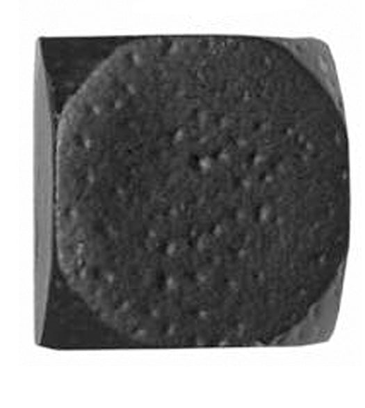 1-1/8 Inch Black Iron Forged Square Flat Clavos, Acorn CL8BP