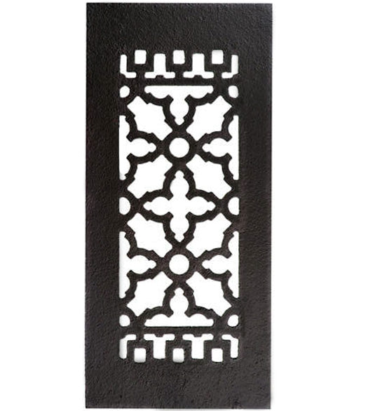 12 Inch x 5-1/2 Inch Cast Iron Register Without Screw Holes, Acorn GL1BG