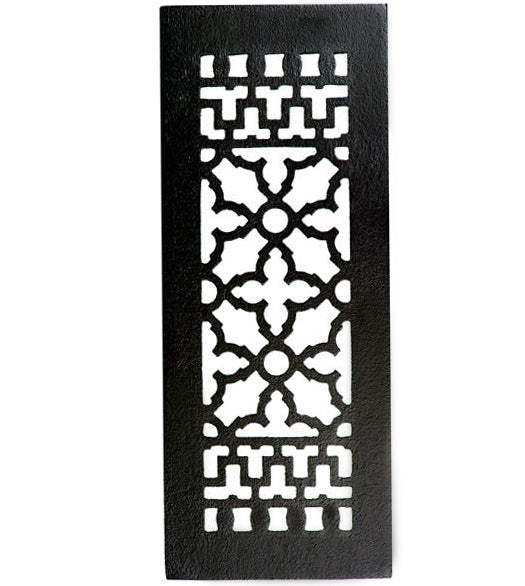 14 Inch x 5-1/2 Inch Cast Iron Register Without Screw Holes, Acorn GL2BG