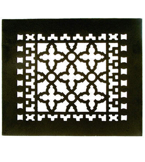 12 x 10 Cast Iron Grille Without Screw Holes, Acorn GR1BG