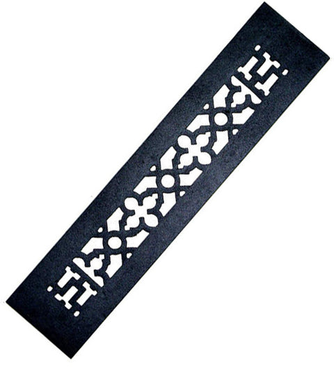 16 x 3-1/2 Cast Iron Grille Without Screw Holes, Acorn GR4BG