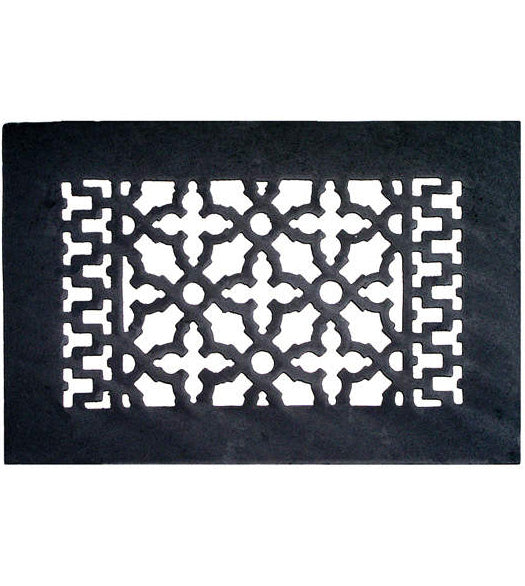 12 x 8 Cast Iron Grille Without Screw Holes, Acorn GRABG
