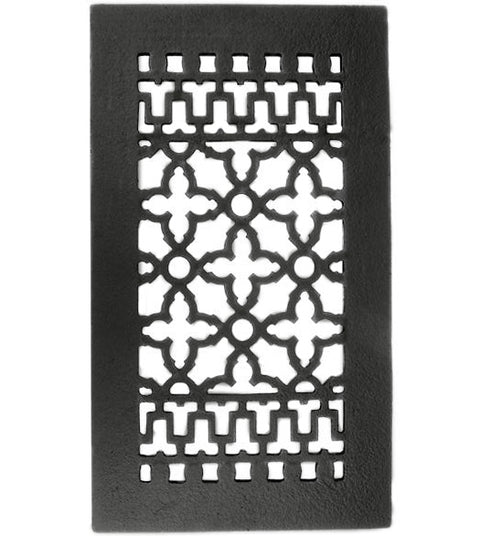 14 x 8 Cast Iron Grille Without Screw Holes, Acorn GRBBG