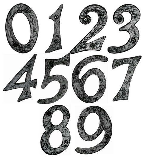 Doorware.com Rough Iron House Numbers, Acorn RNxBP