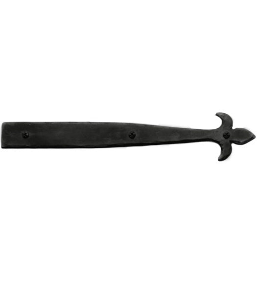 20 Inch Royal Tip Iron Art Dummy Strap Hinge, Acorn IHBBP