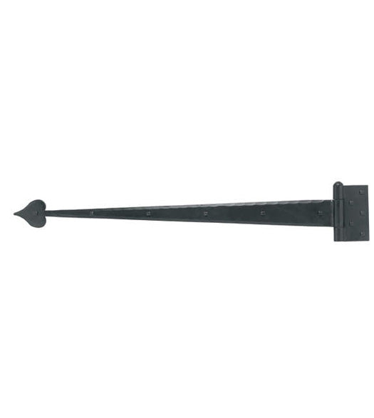 36-3/4 Inch Heavy Door Heart Tip Strap Hinges, Acorn IHKBP