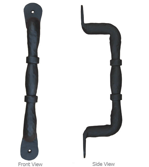 Acorn Canterbury Hand Forged Iron Door Pull - ACO-IPEBP – Doorware.com