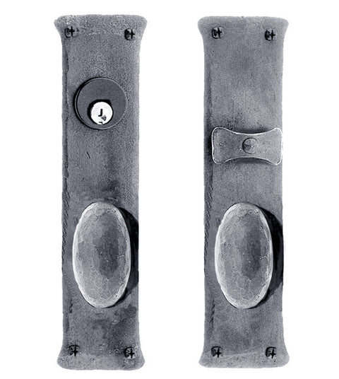 Doorware.com Mortise Entryset with Egg Knob, Acorn IUFBI / IUFBD