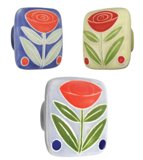 Doorware.com Rose Ceramic Cabinet Knob, Acorn PS6YP