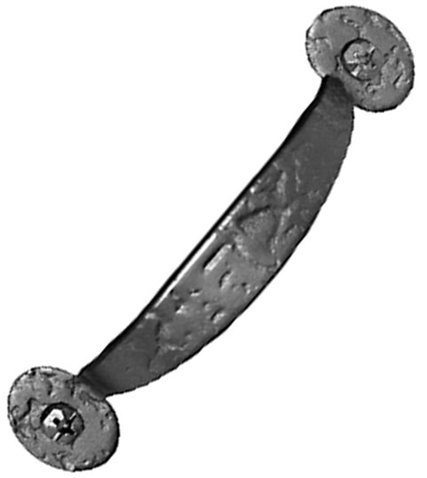 Rough Iron Bean Tip Cabinet Pull, Acorn RPWBP