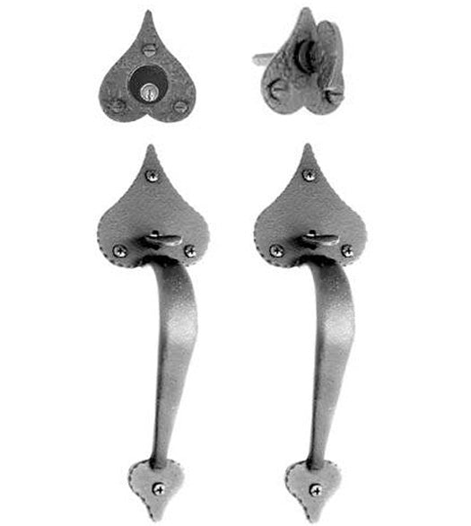 Heart Tip Entrance Door Mortise Lockset, Acorn RT6BD / RT6BI