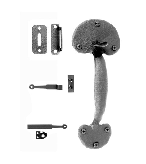 Doorware.com Bean Rim Latch For 3 Inch Thick Gate, Acorn RTPBR